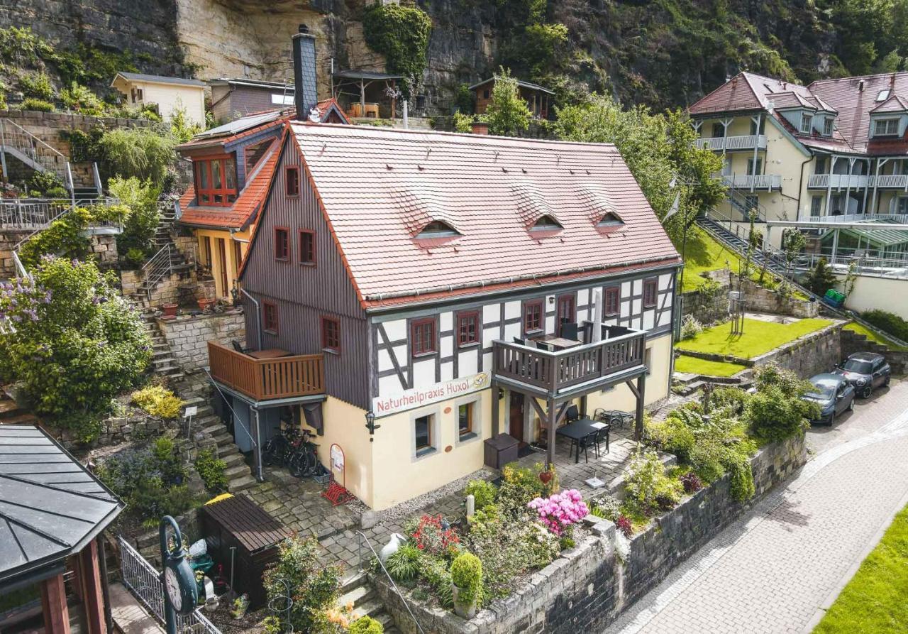 Ferienwohnungen Elbjuwel Rathen Bagian luar foto