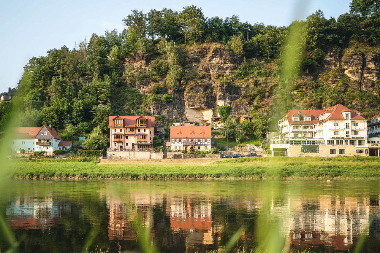 Ferienwohnungen Elbjuwel Rathen Bagian luar foto