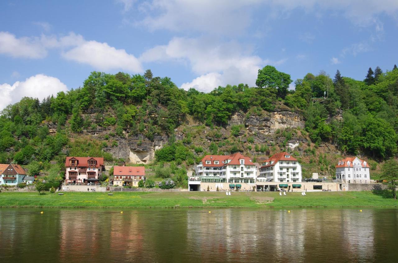 Ferienwohnungen Elbjuwel Rathen Bagian luar foto