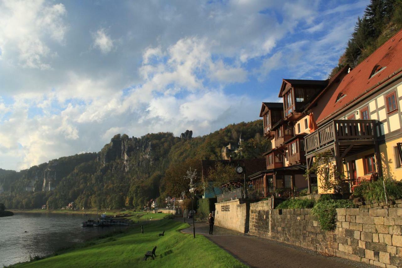 Ferienwohnungen Elbjuwel Rathen Bagian luar foto