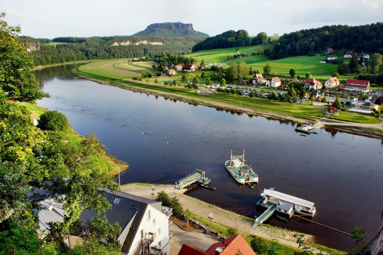 Ferienwohnungen Elbjuwel Rathen Bagian luar foto